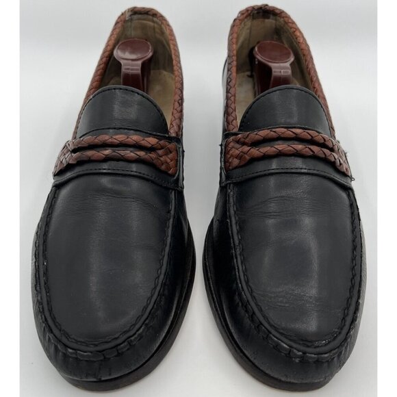 Allen Edmonds Braided Newcomb Black Leather Loafers Dress Shoes Mens Size 9.5D main image 7